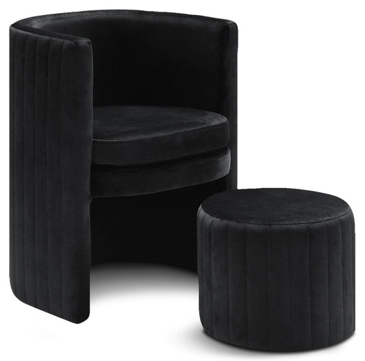 Selena - Accent Chair and Ottoman Set