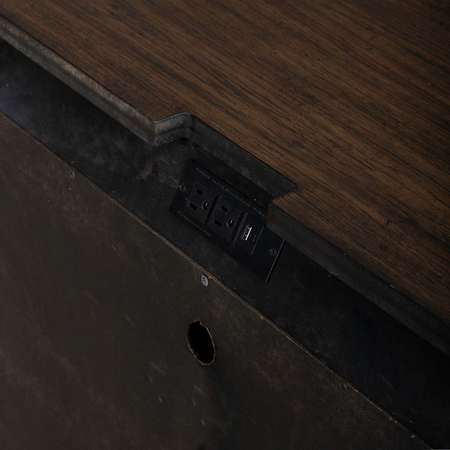 Provence Park - Nightstand With Charging Station - Brown