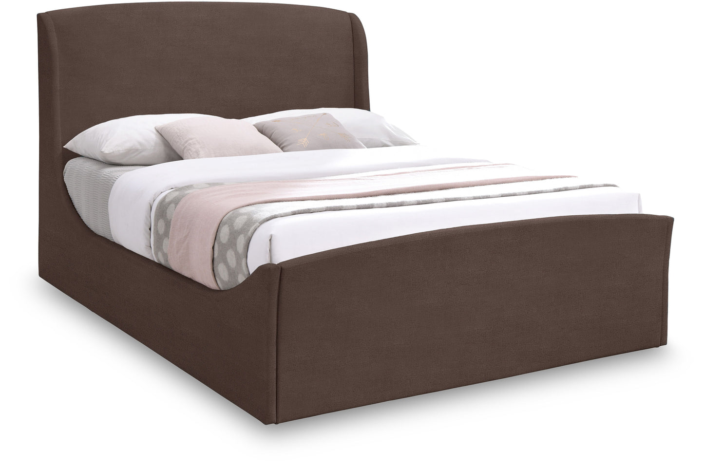 Tess - King Bed - Brown