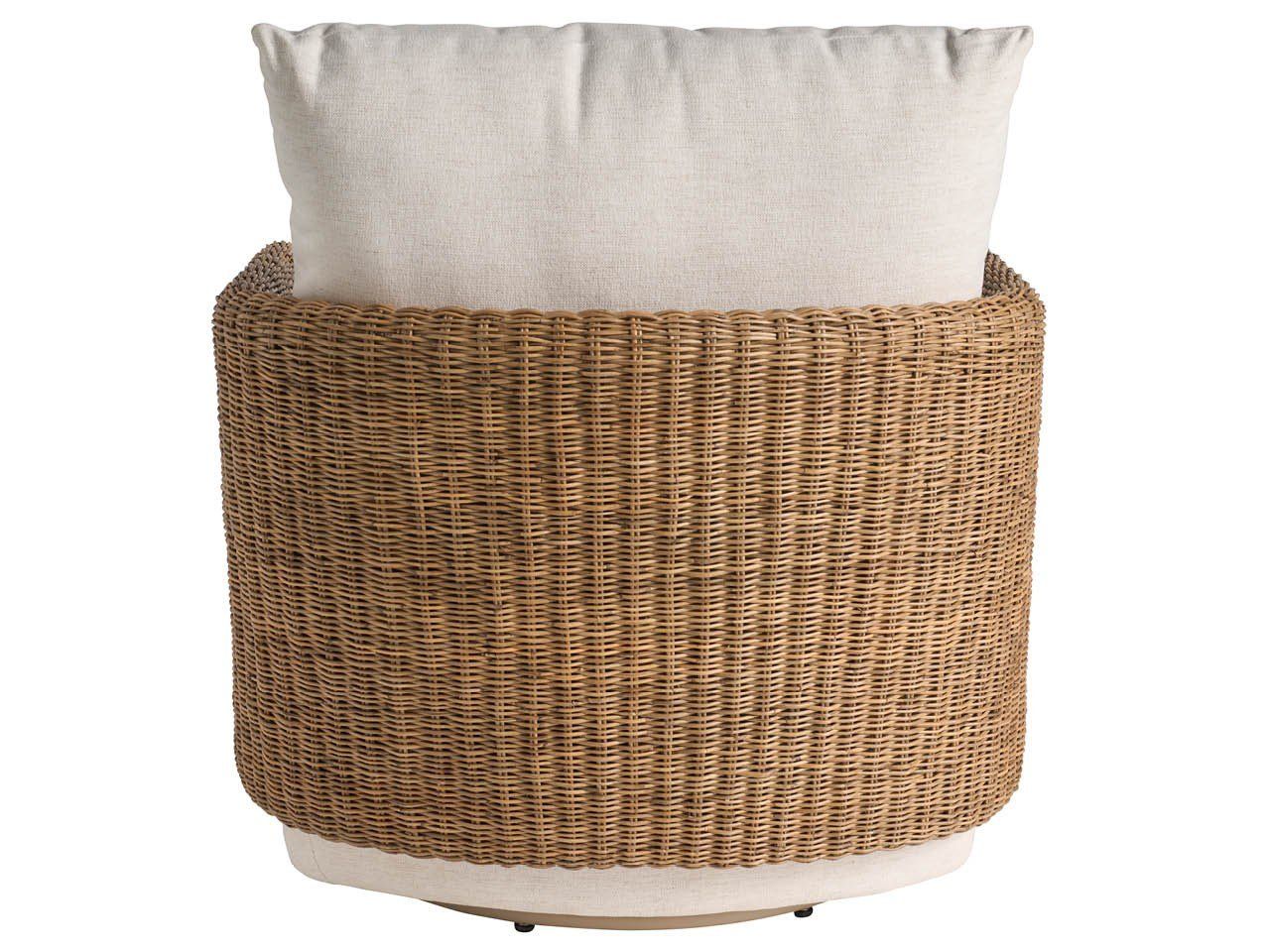 Enzo - Swivel Chair - Beige / Light Brown