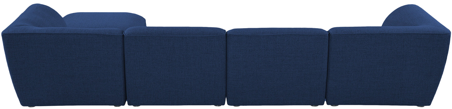 Miramar - Modular Sectional 5 Piece - Navy - Modern & Contemporary