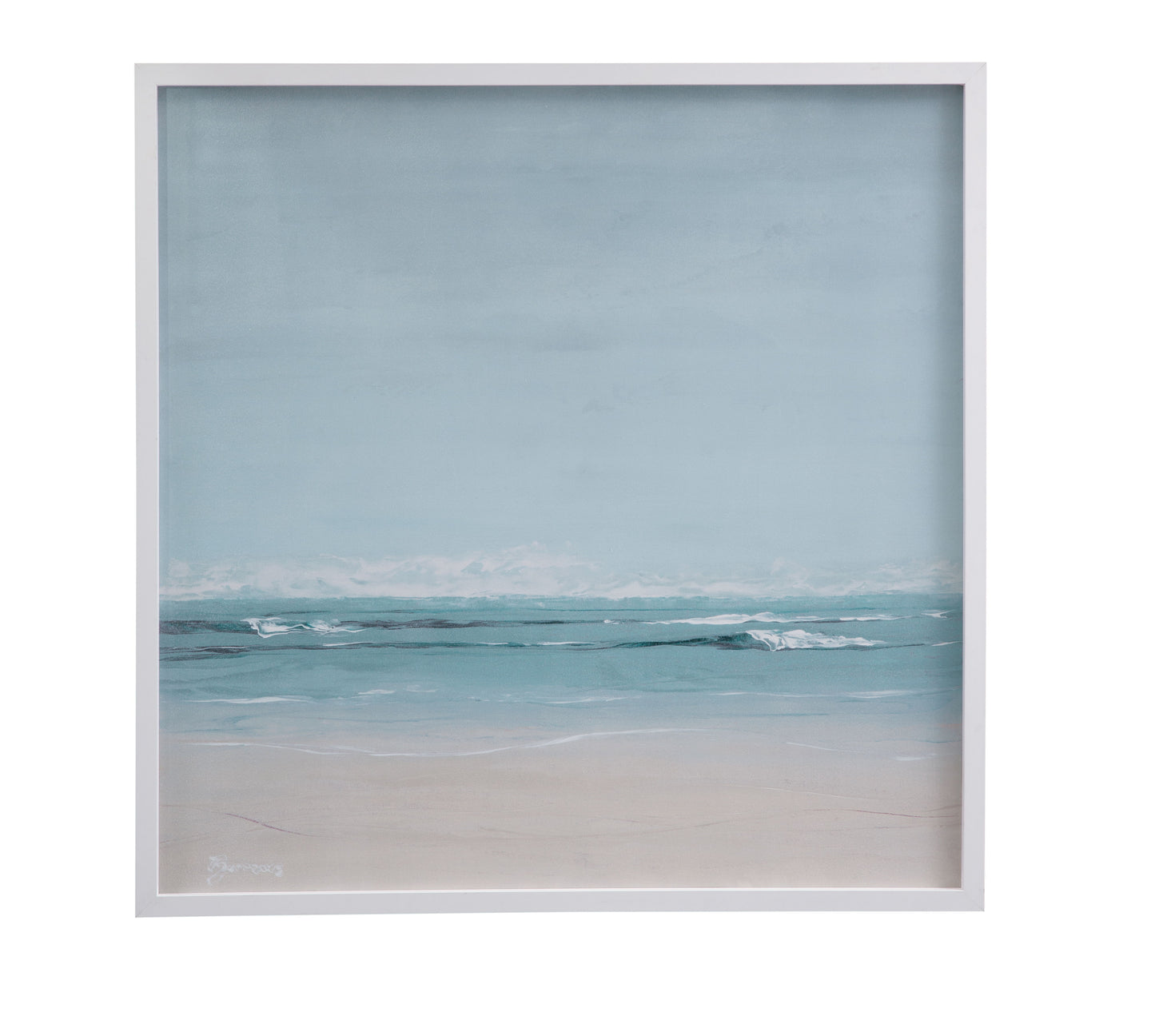 Sea Breeze Framed Print - Blue