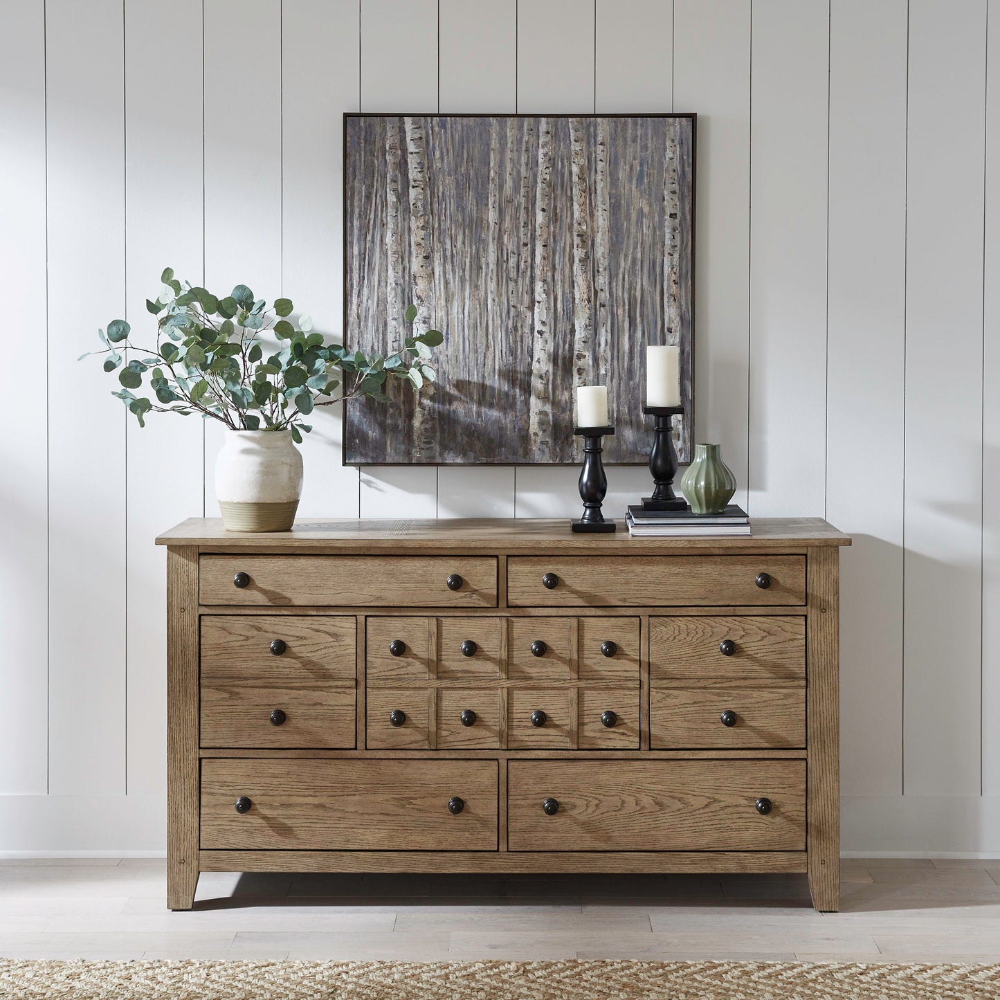 Grandpas Cabin - 7 Drawers Dresser - Light Brown