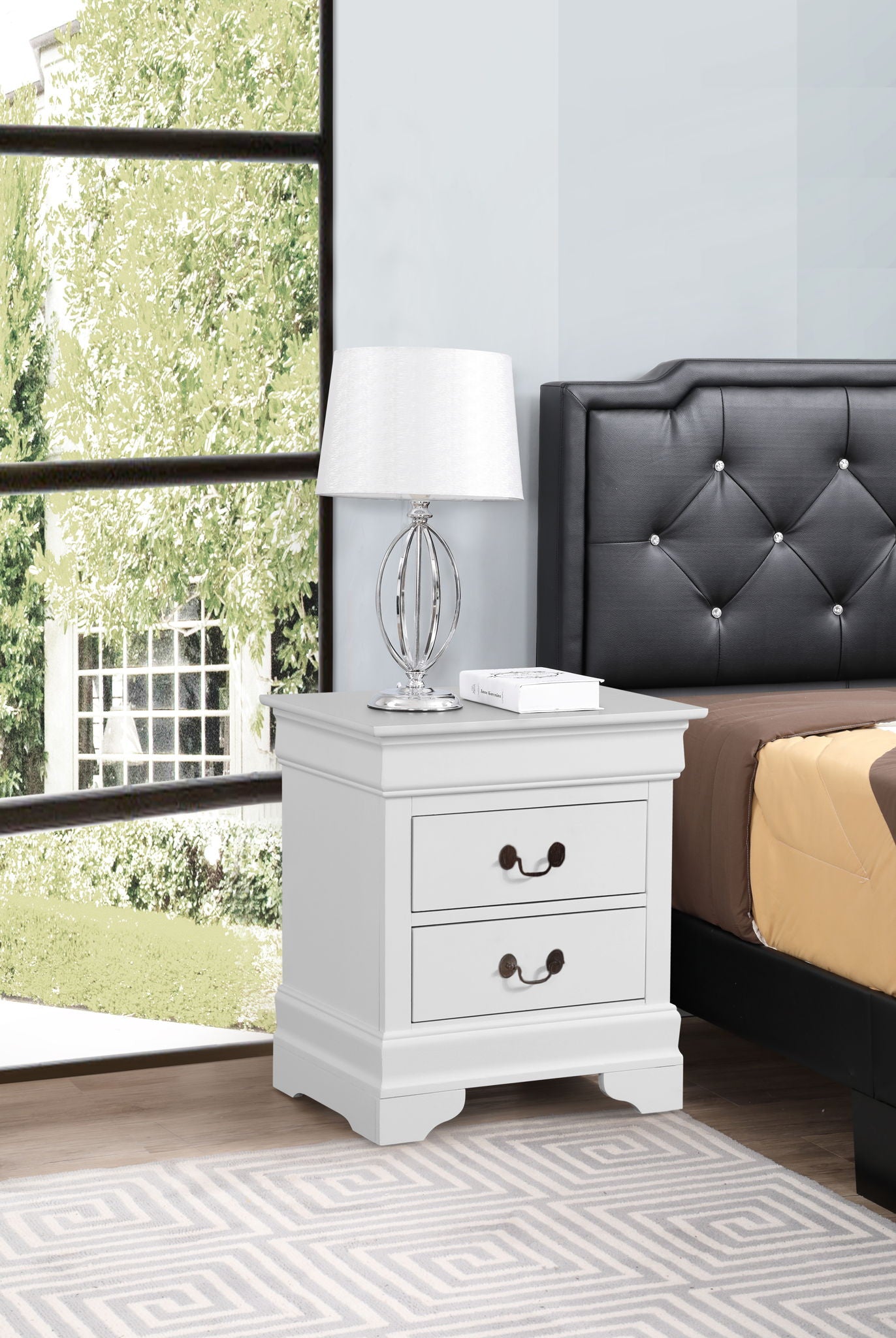 Glory Furniture - Louis Phillipe - 2 Drawer Nightstand