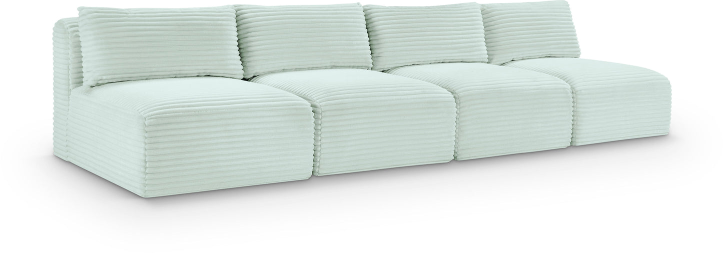 Shaggy - 4 Seat Modular Armless Sofa