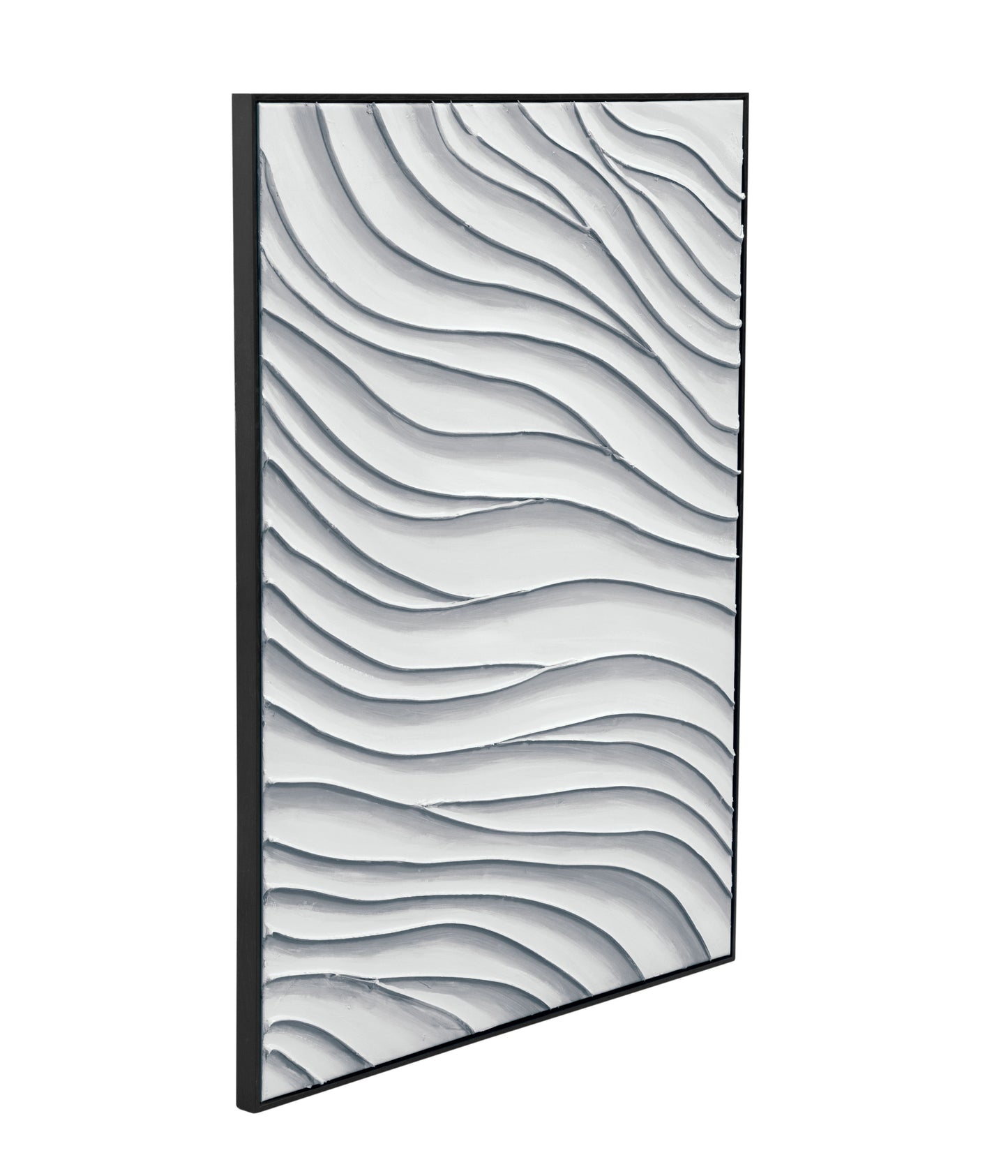 Ripples Canvas Art - White