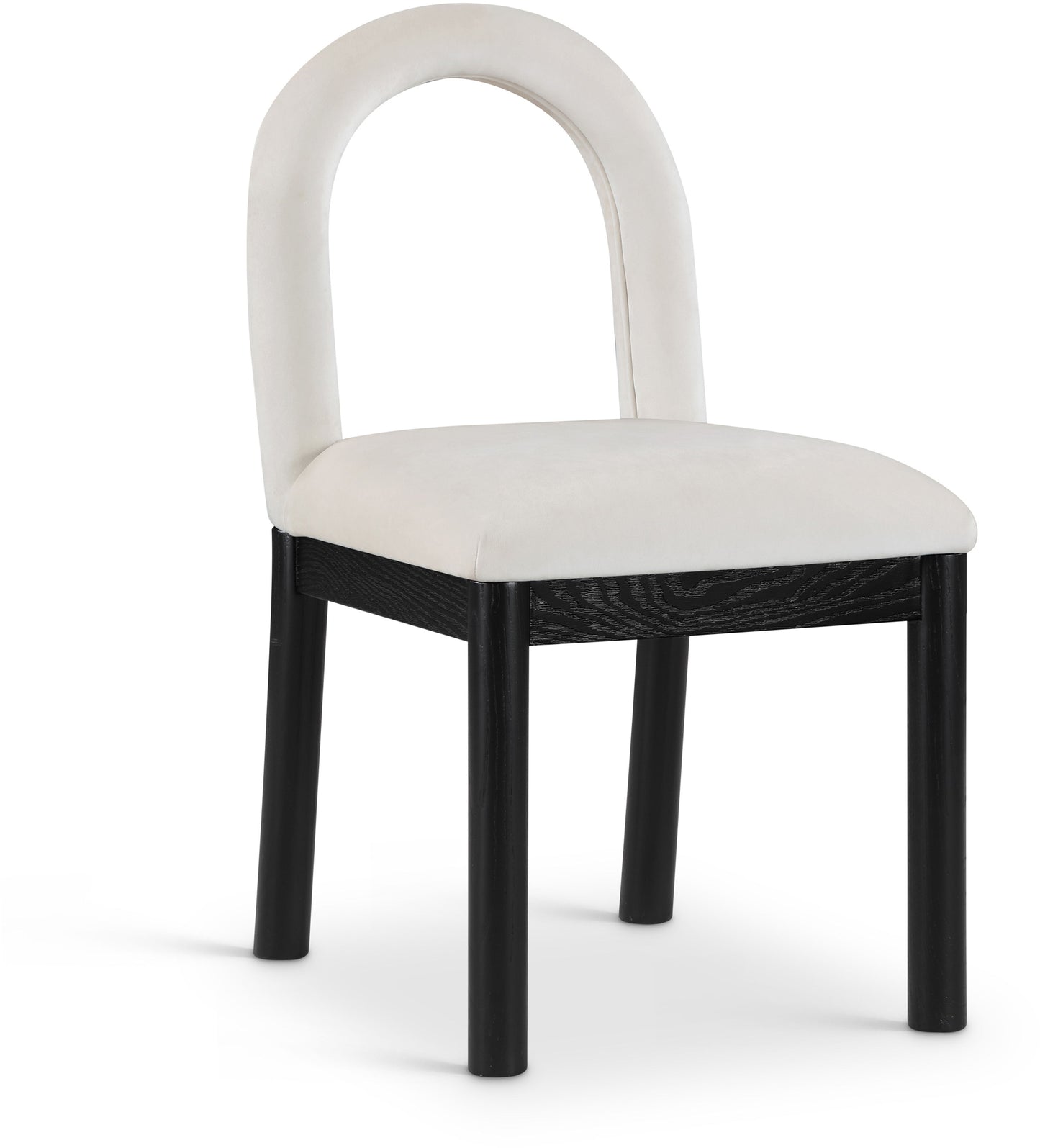 Conrad - Velvet Dining Chair With Black Legs