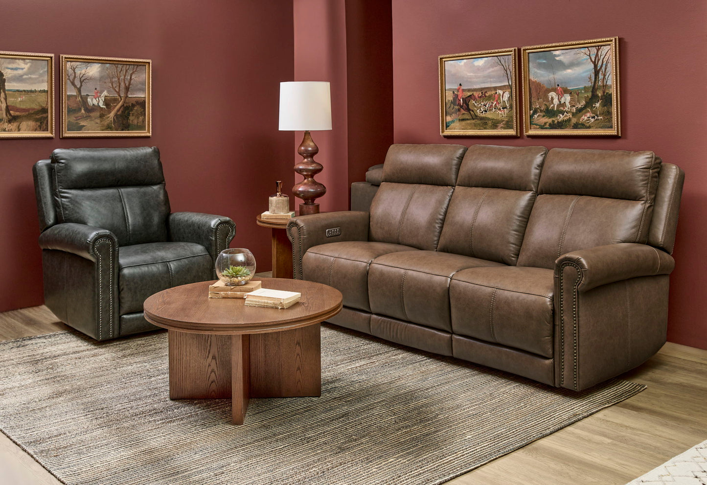 Alexander - Power Reclining Sofa With Console, Power Headrest & Lumbar