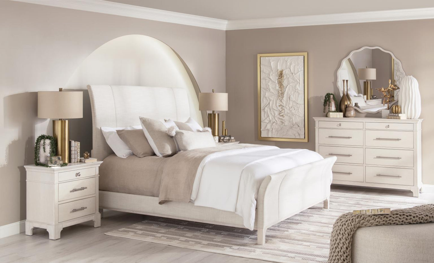 Harmony - Complete Upholstered Sleigh Bed