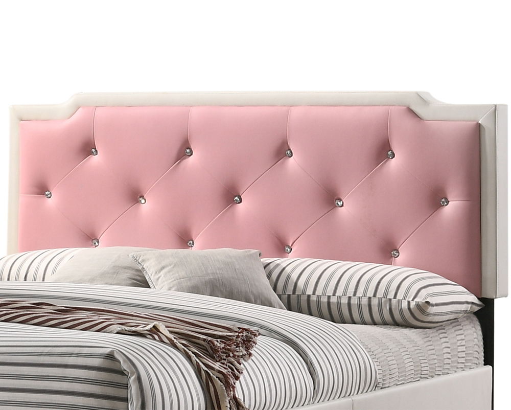 Glory Furniture - Deb - Faux Crystals Tufted Bed