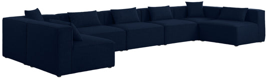 Cube - Modular Sectional 7 Piece - Navy