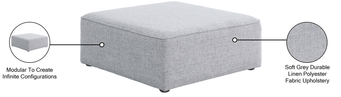 Cube - Linen Ottoman