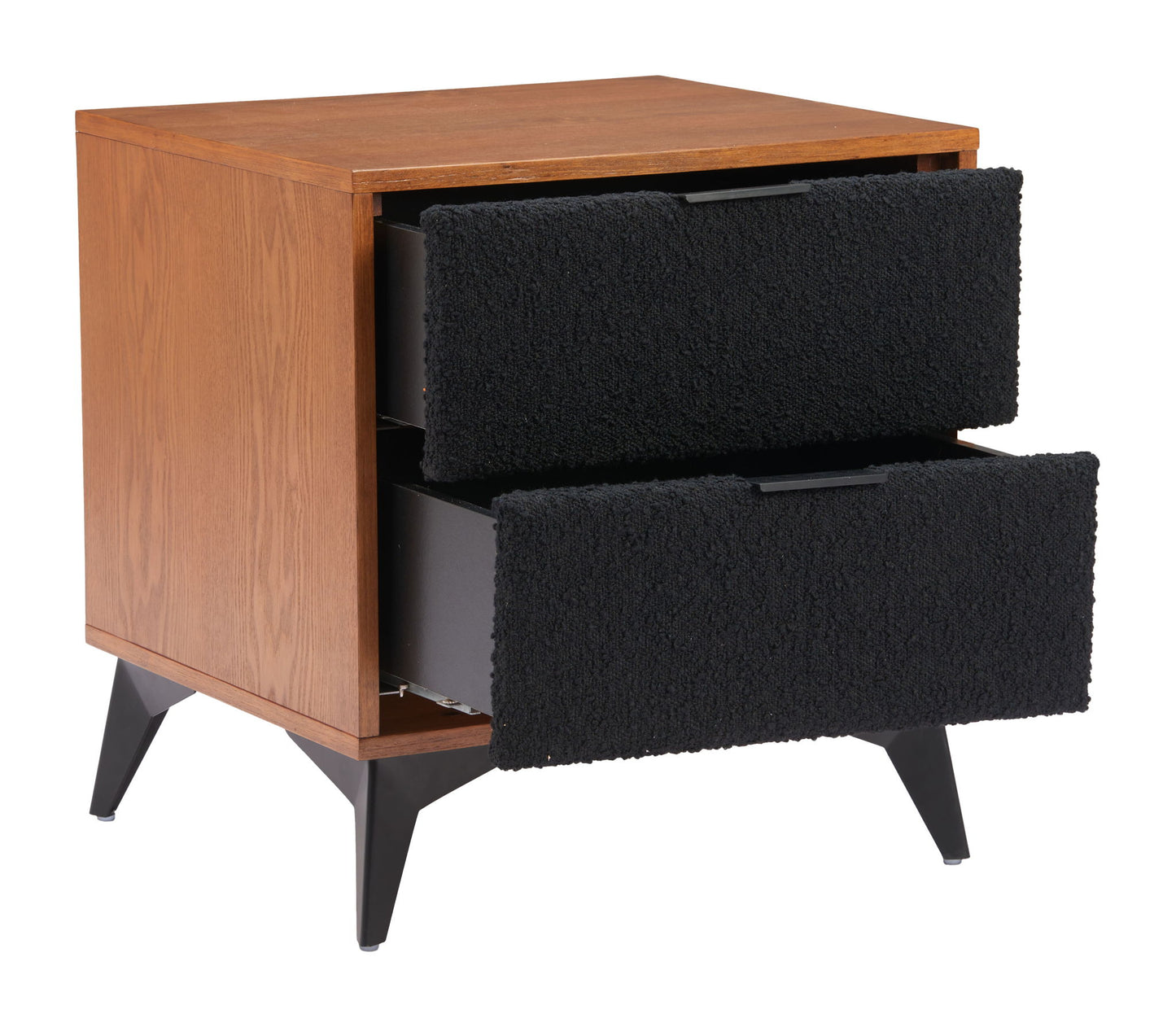 Zarif - Nightstand - Black / Walnut