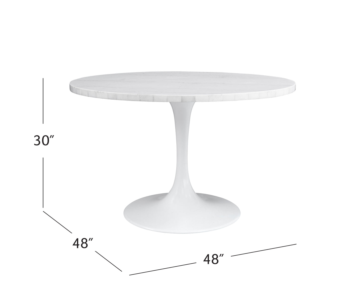 Dunham - Dining Table - White