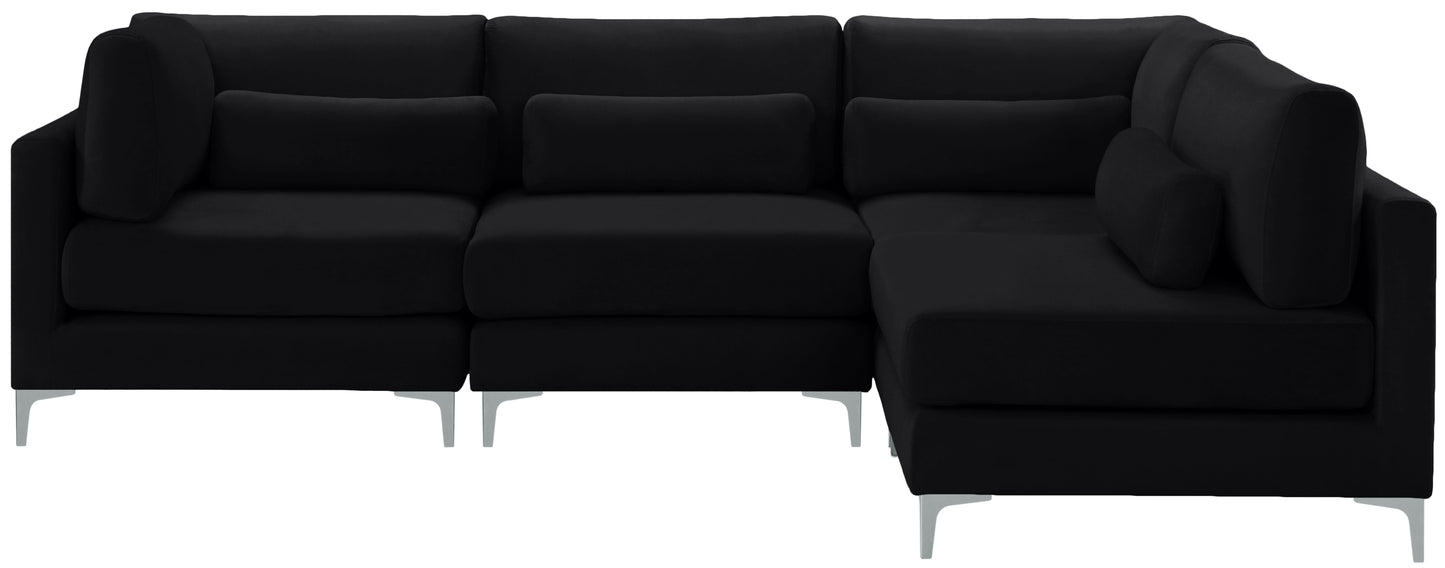 Julia - Modular Sectional 4 Piece - Black