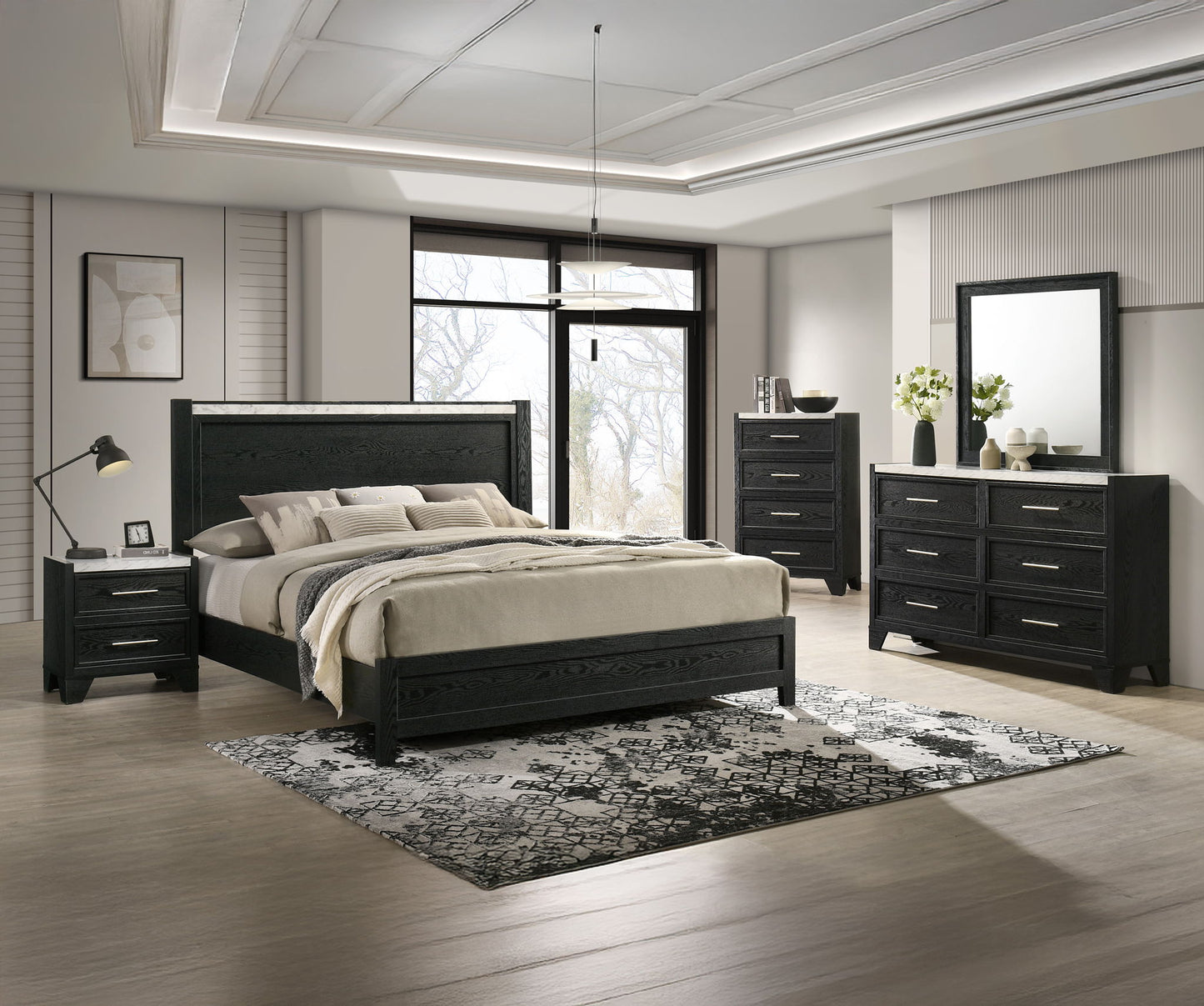 Lamar - Nightstand - Black