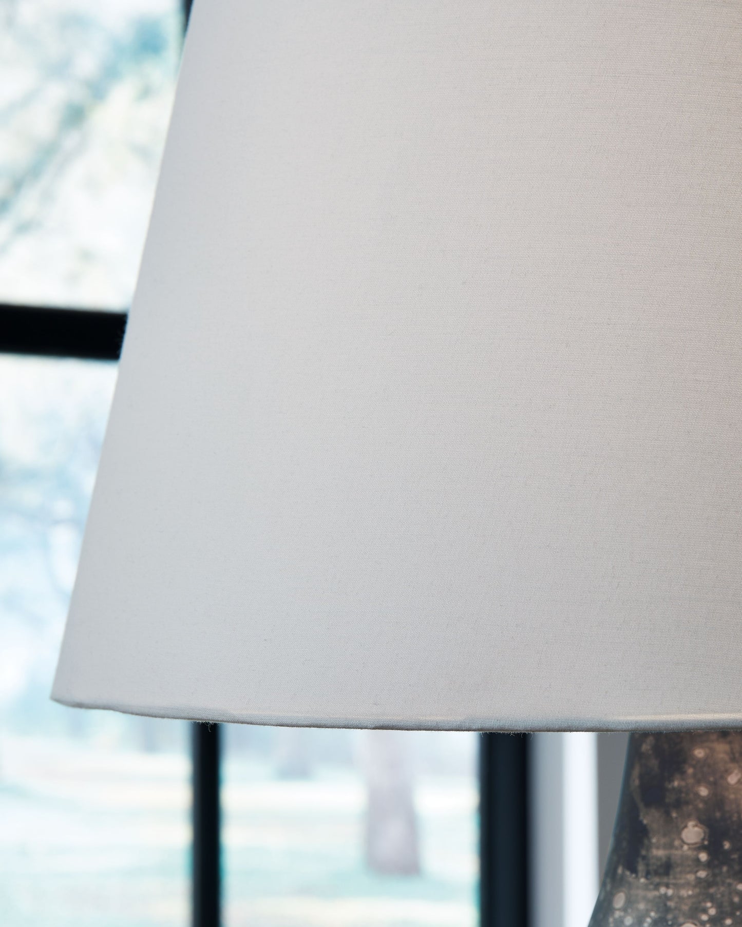 Bluacy - Glass Table Lamp - Antique Gray