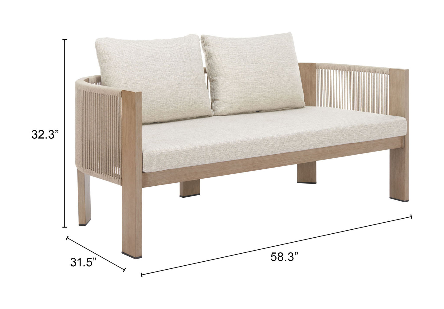 Rebel - Outdoor Sofa - Beige
