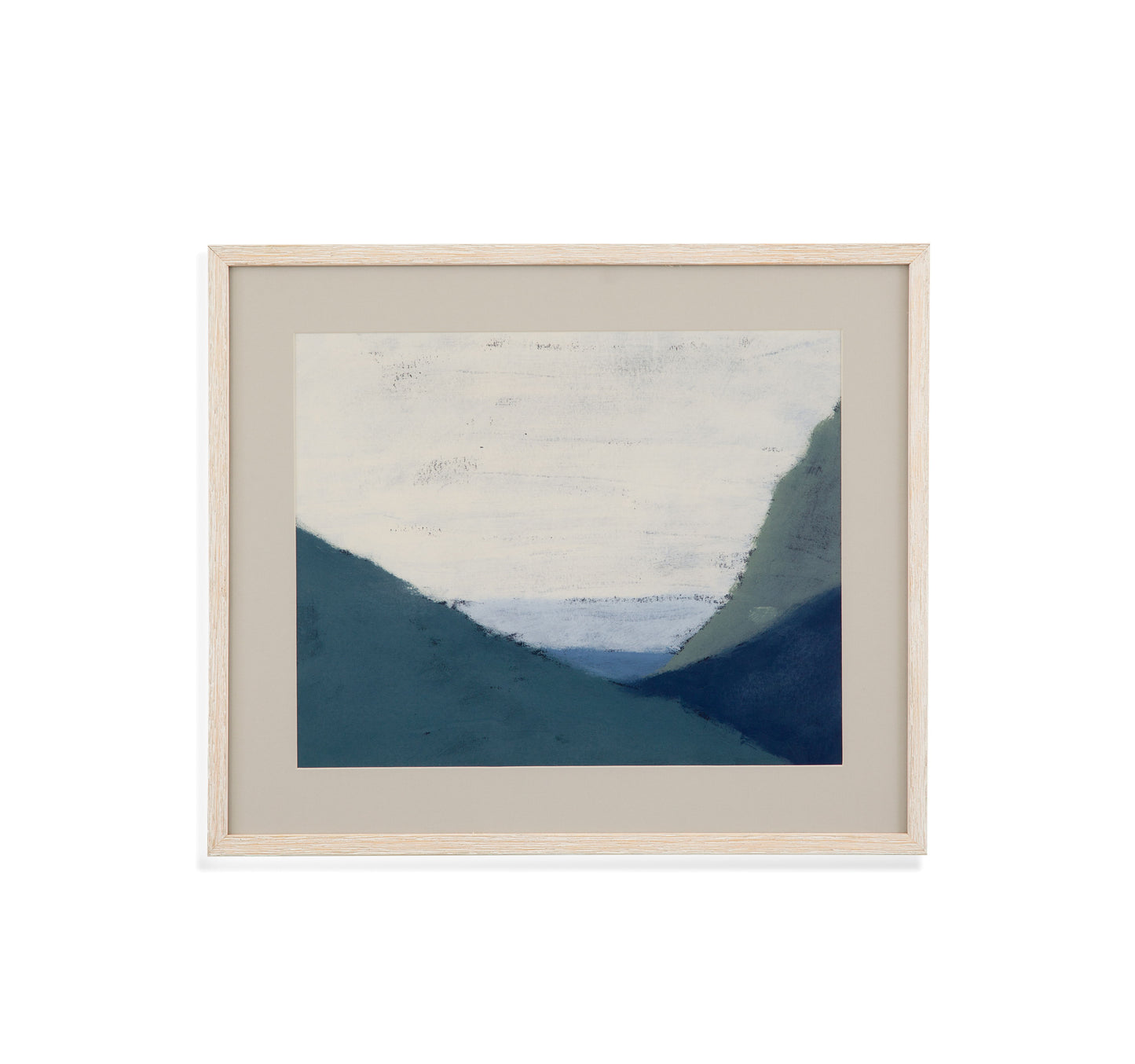 Muted Coast II Framed Print - Blue