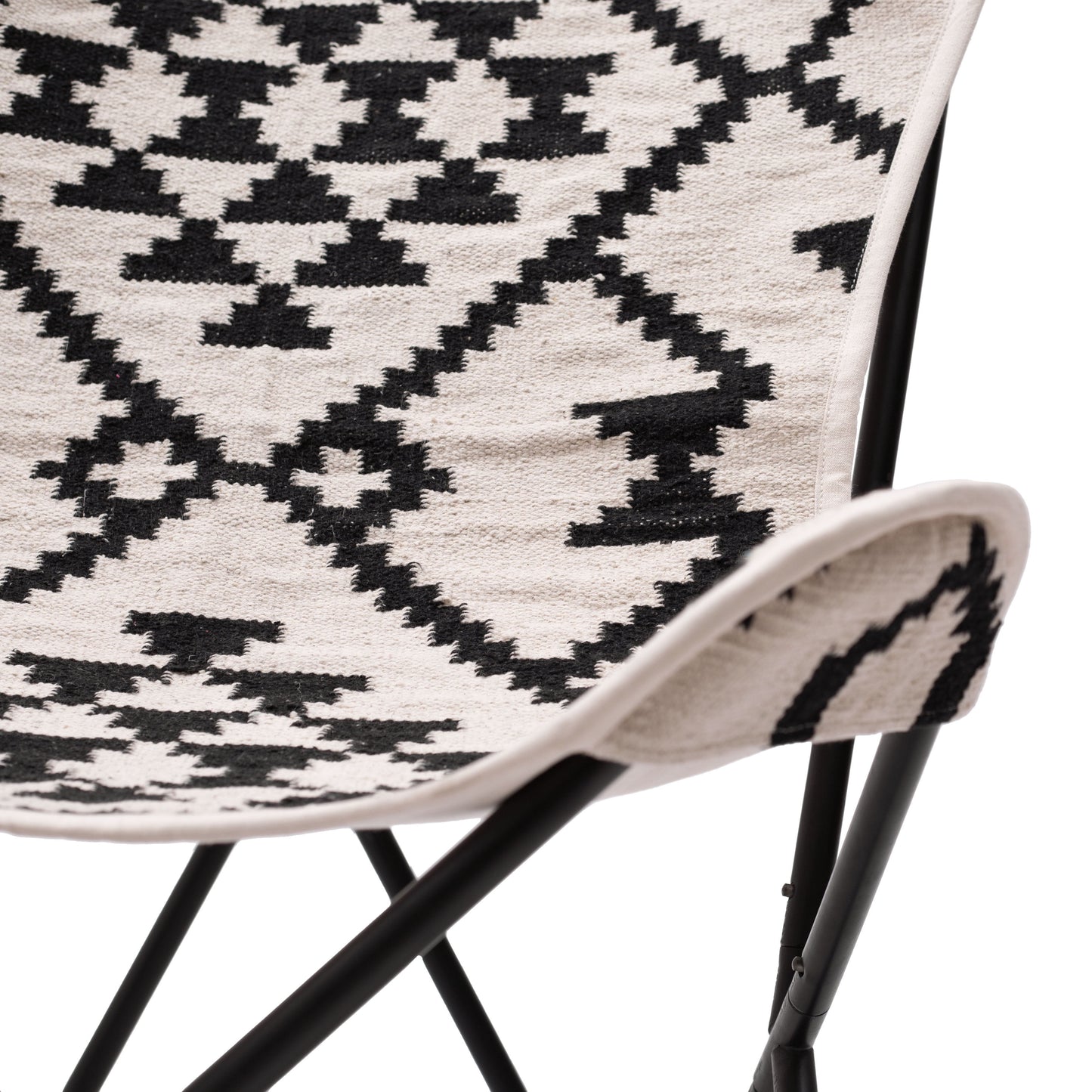 Rabat - Accent Chair - Beige / Black