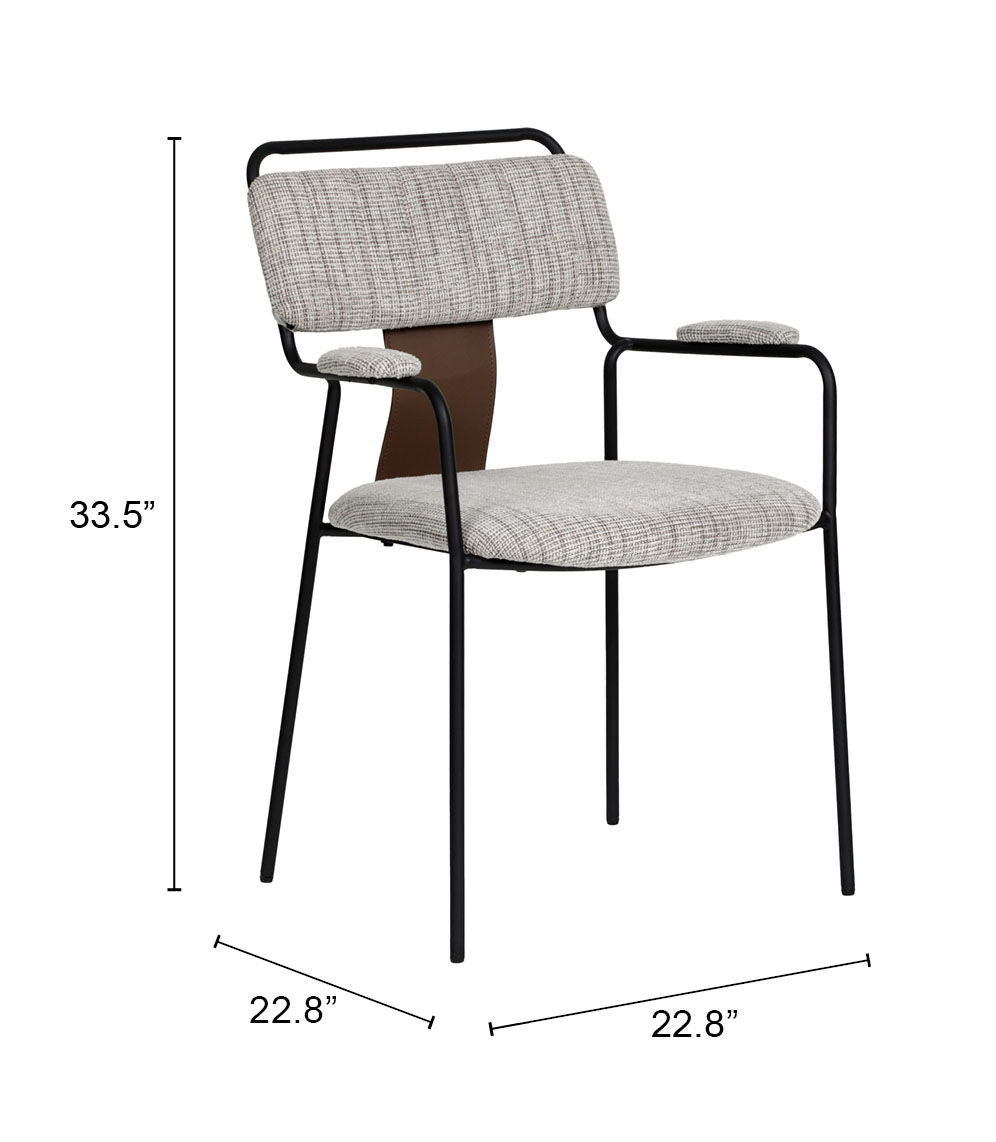 Couva - Dining Chair (Set of 2) - Gray Tweed
