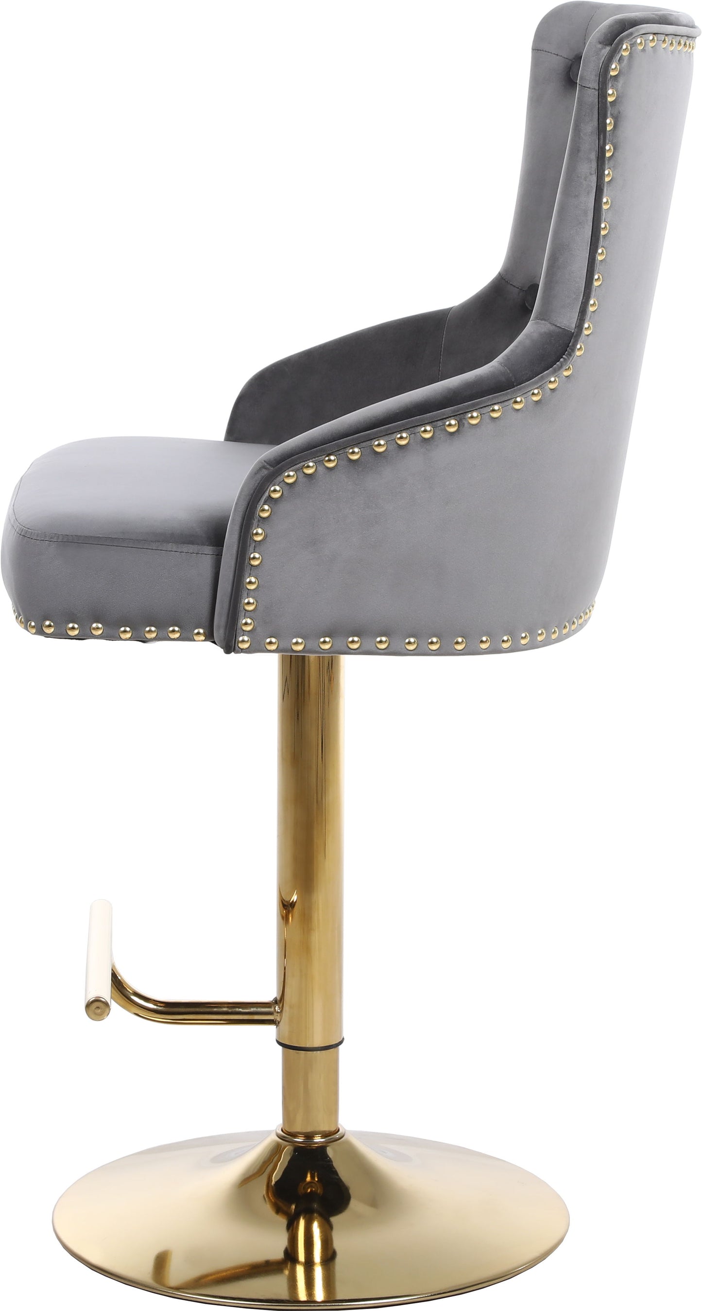 Claude - Adjustable Stool with Gold Base