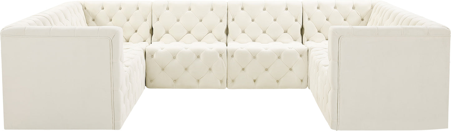 Tuft - Modular Sectional 8 Piece - Cream - Fabric