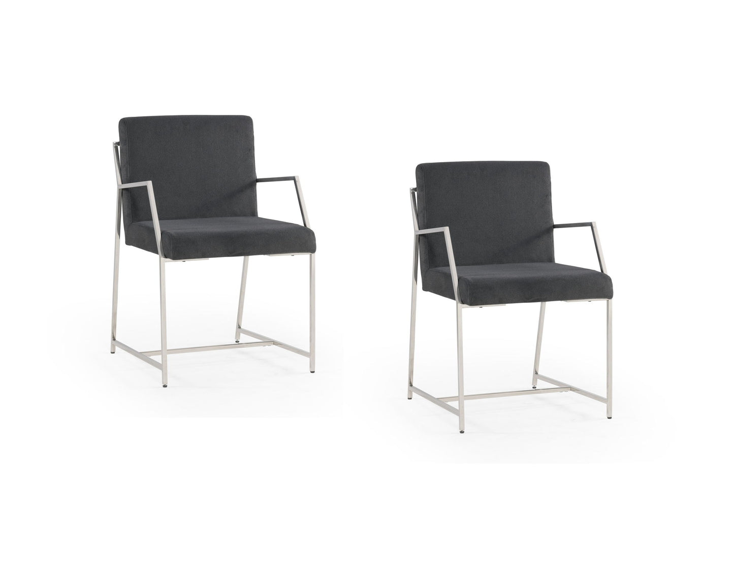 Polygon - Dining Chair (Set of 2) - Gray