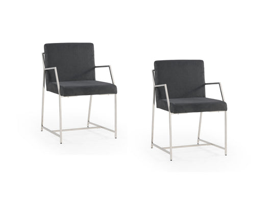 Polygon - Dining Chair (Set of 2) - Gray