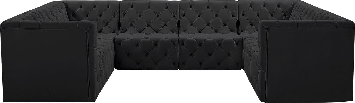 Tuft - Modular Sectional 8 Piece - Black - Fabric