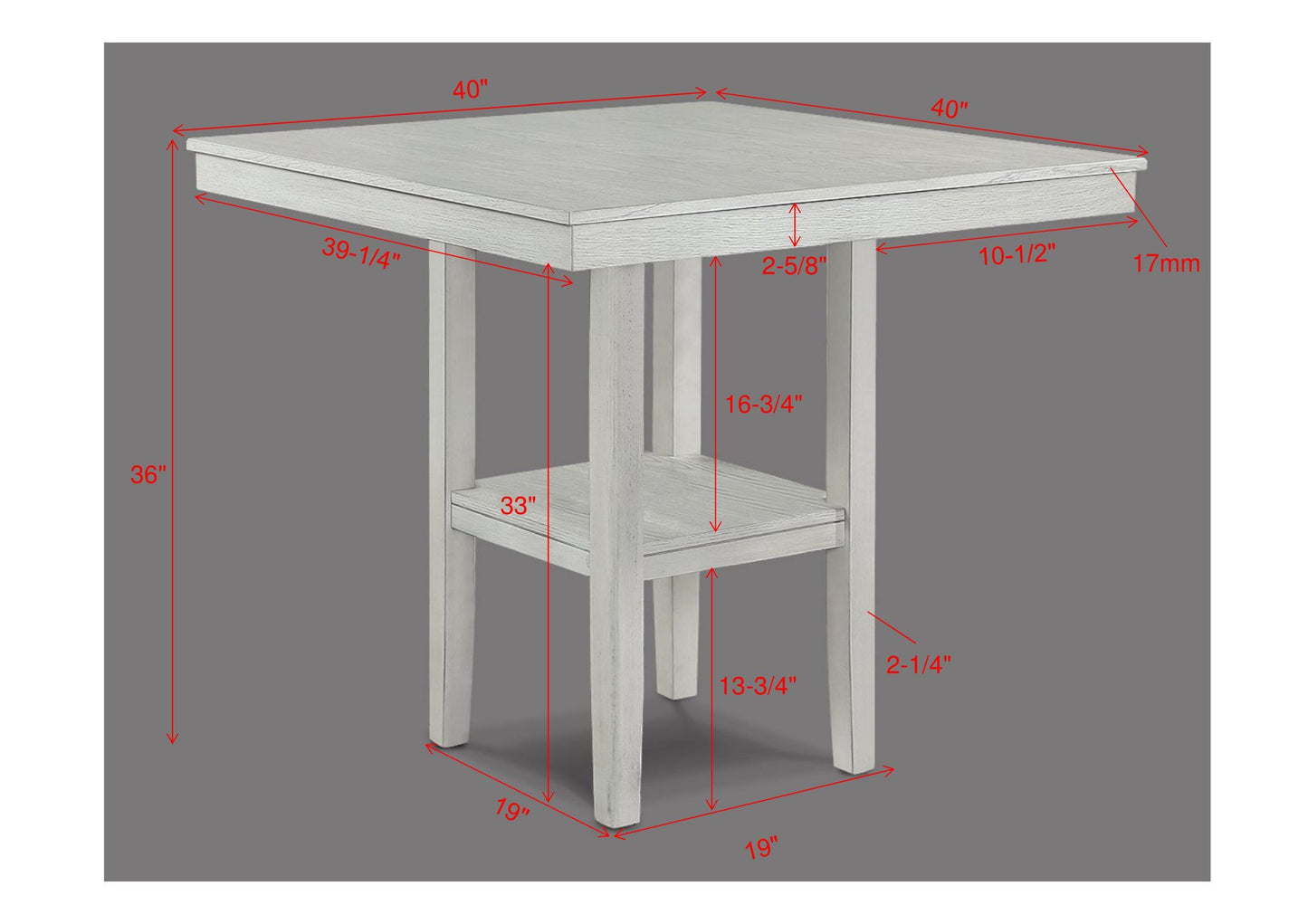 Lester - Counter Height Table Set