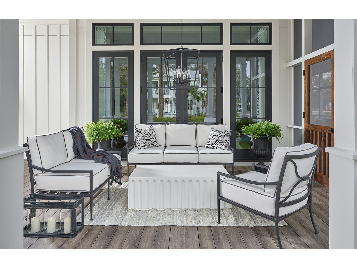 Coastal Living Outdoor / Seneca - Loveseat - Pearl Silver