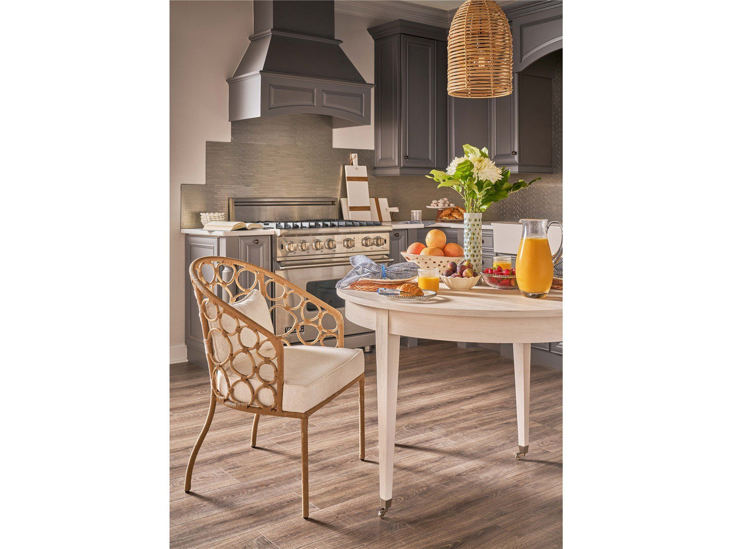 Weekender Coastal Living Home / Watercolor - Dining Table - Pearl Silver