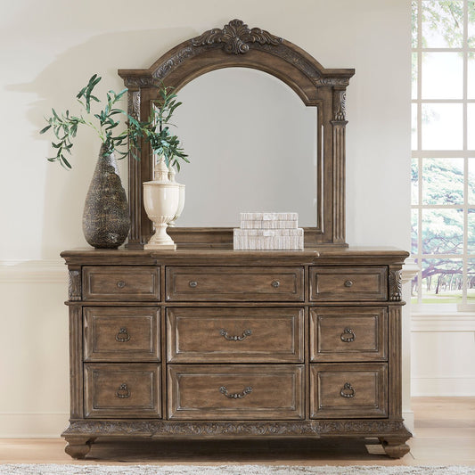 Carlisle Court - Optional Dresser & Mirror - Brown