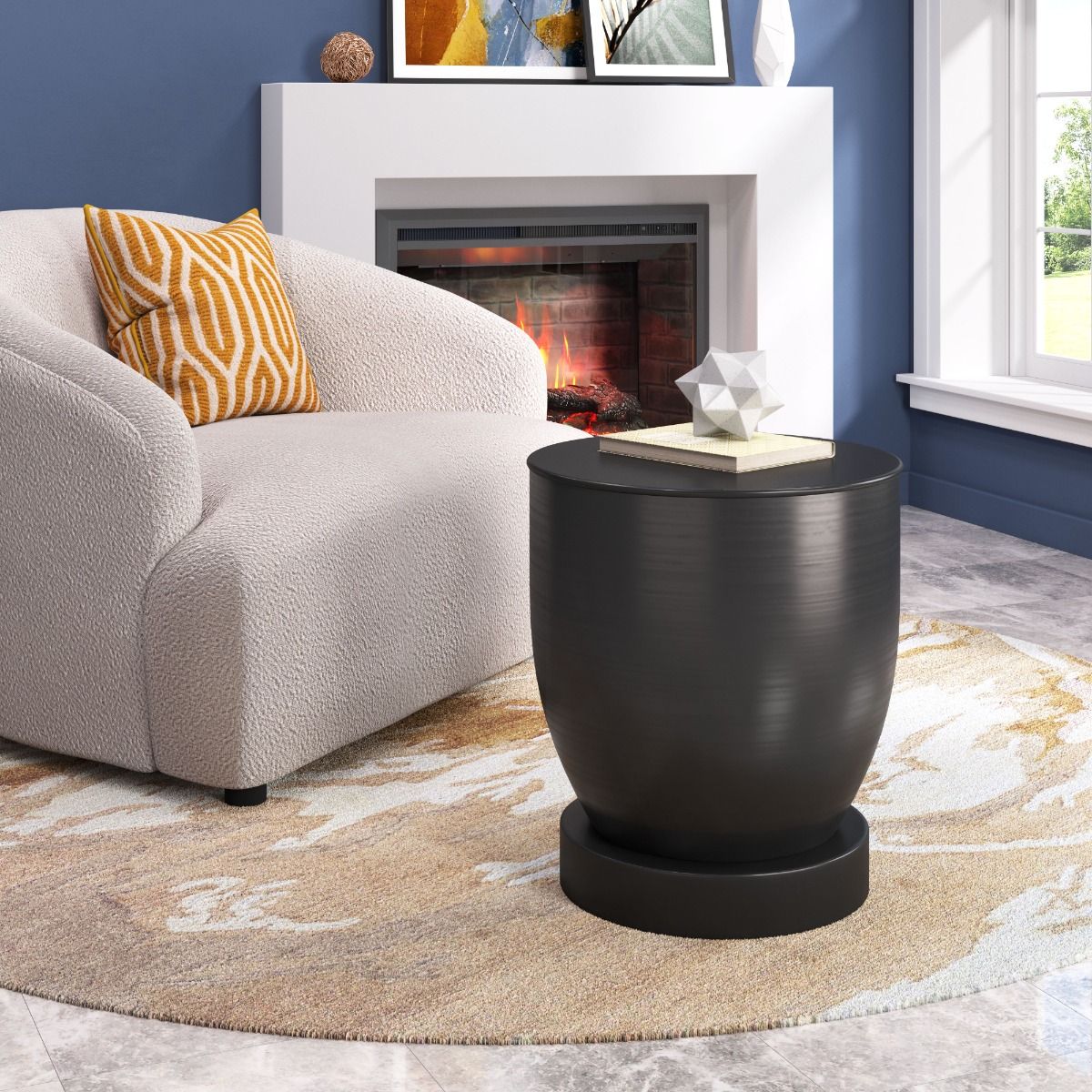 Baku - Side Table - Black