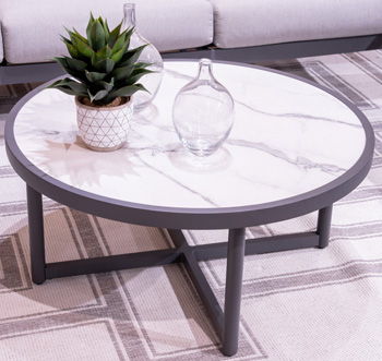 Ocean Beach - Round Cocktail Table - Gray