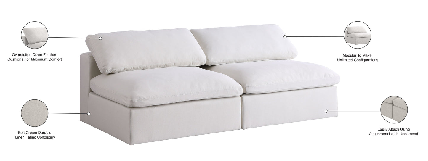 Serene - Modular Armless 2 Seat Sofa