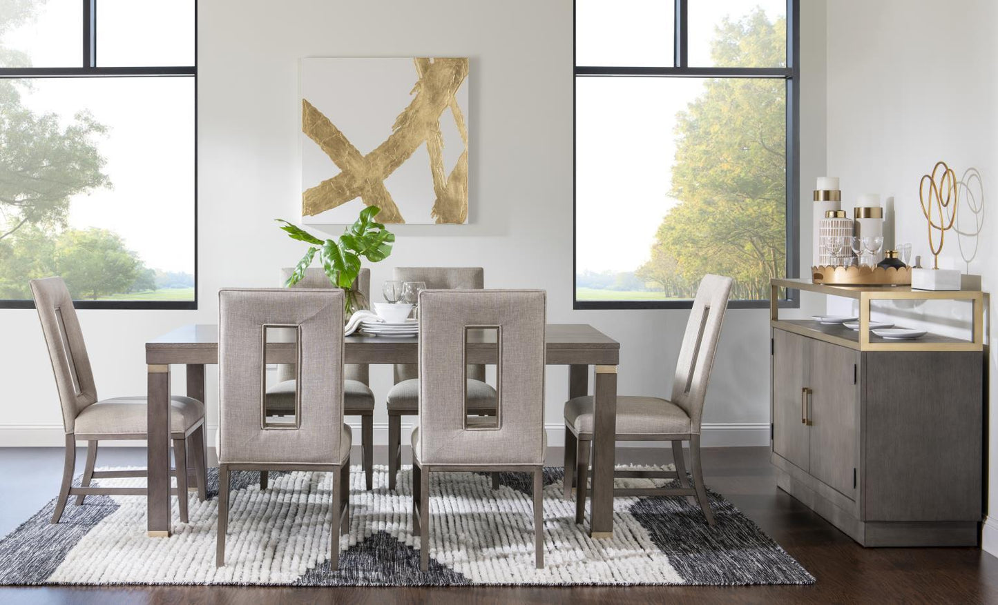 Castalia - Upholstered Side Chair (Set of 2) - Slate Stone
