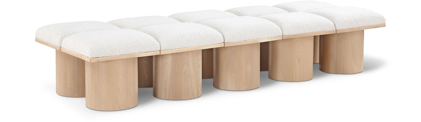 Pavilion - 10 Piece Modular Bench With Natural Base