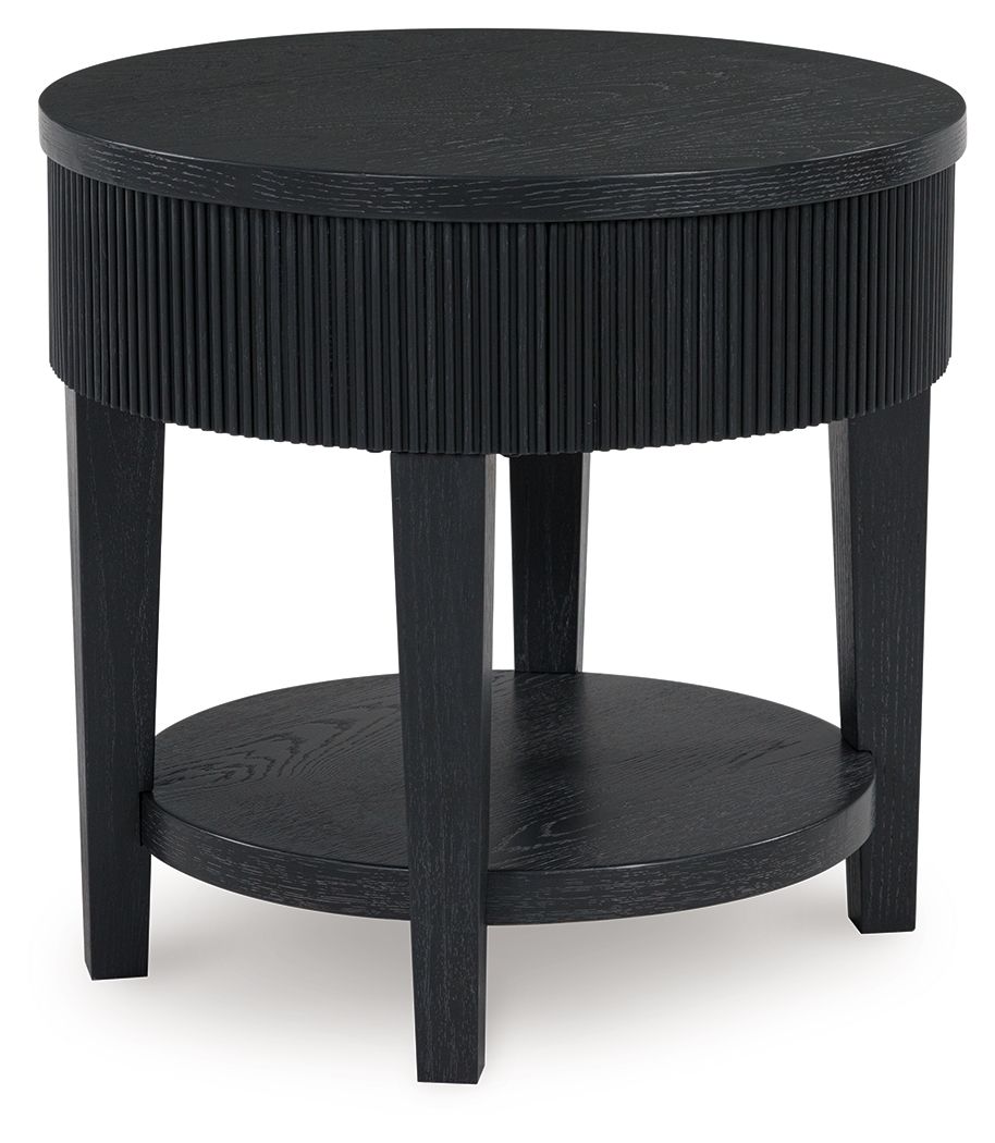 Marstream - Black - Round End Table