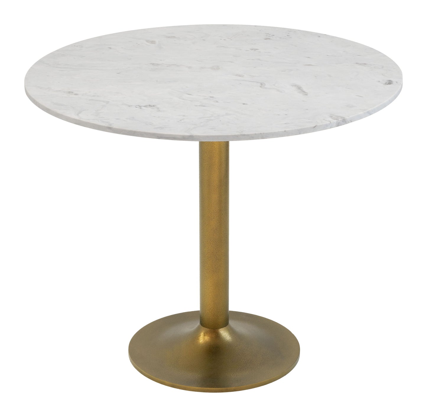 Fullerton - Dining Table - White / Gold