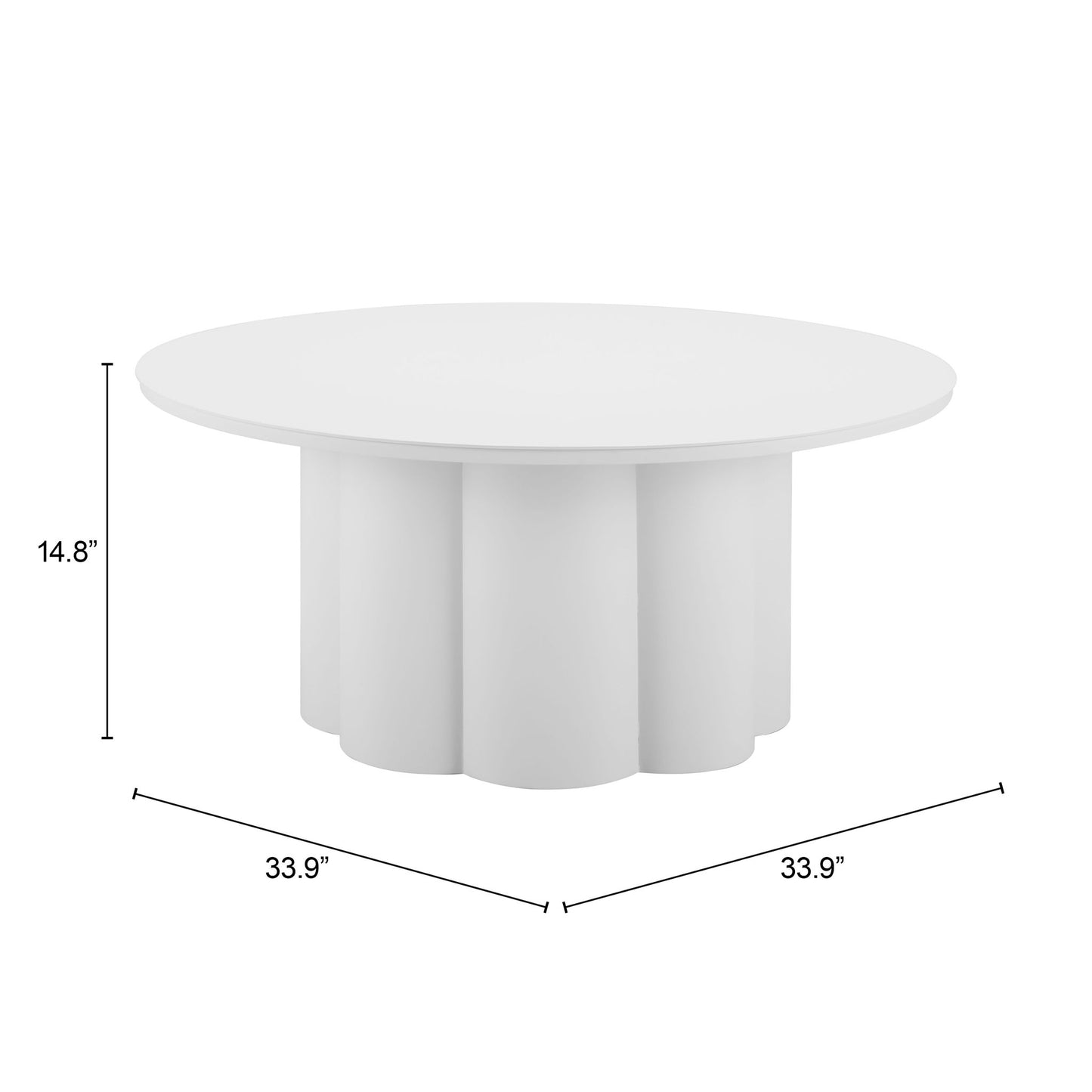 Palmier - Outdoor Coffee Table - White