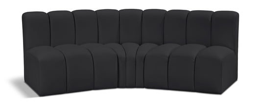 Arc - Faux Leather 3 Piece Modular Corner Sofa