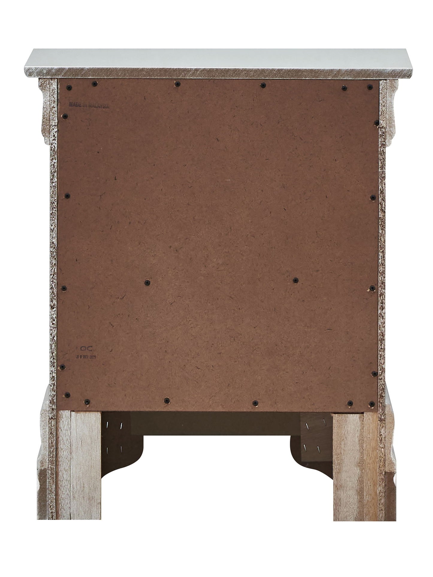 Verona - 24" Nightstand - Silver Champagne