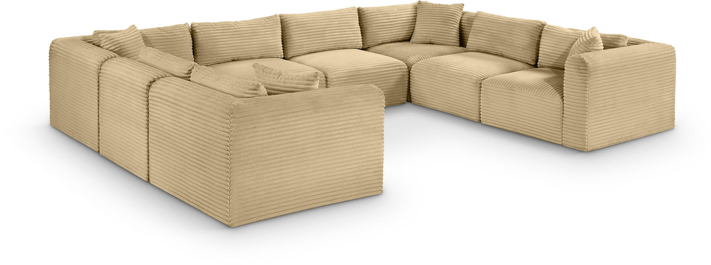 Shaggy - 8 Piece Modular U-Shaped Sectional