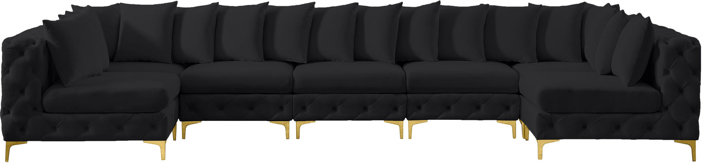 Tremblay - Modular Sectional 7 Piece - Black - Fabric