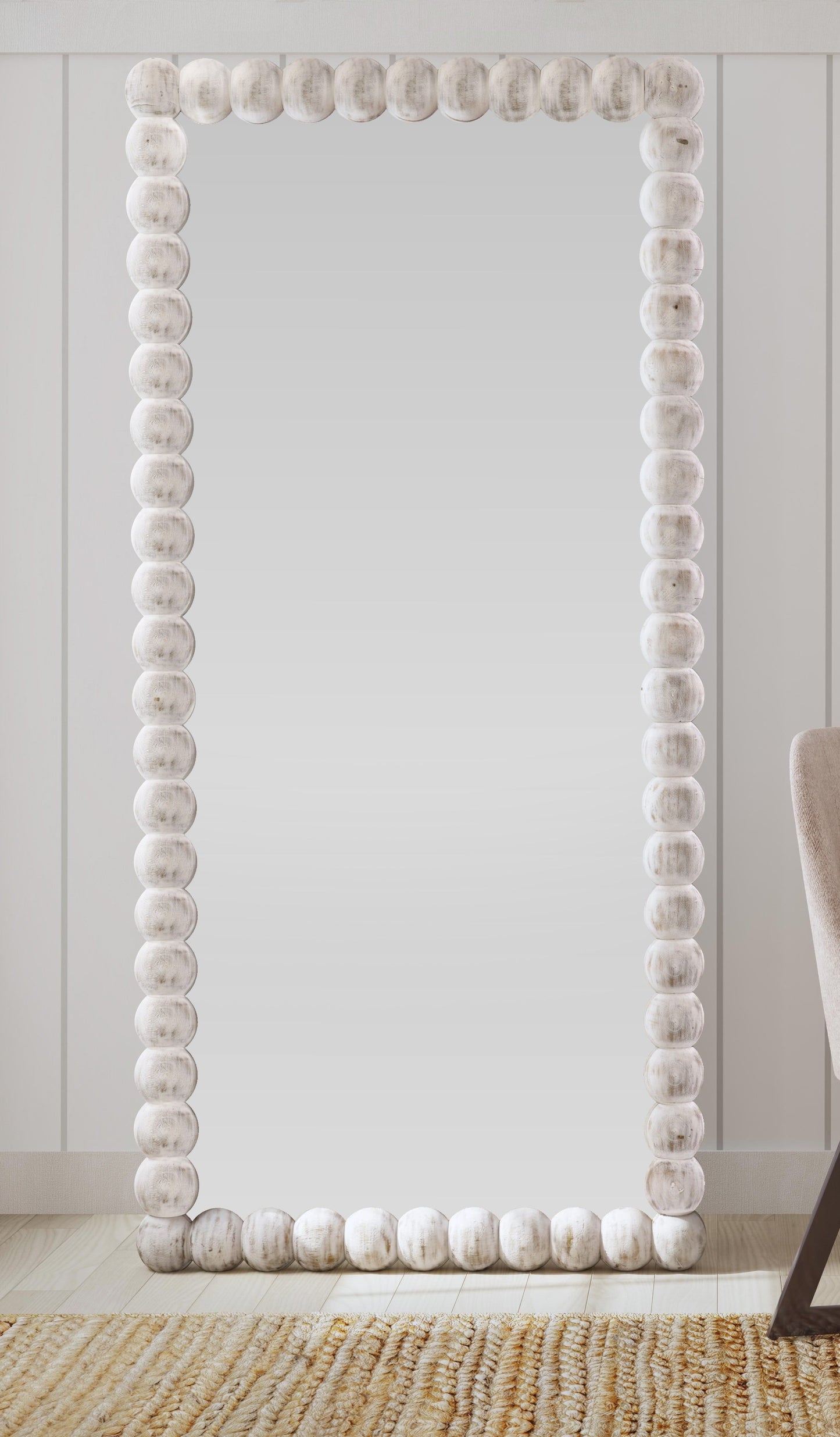 Mandith - Floor Mirror - White