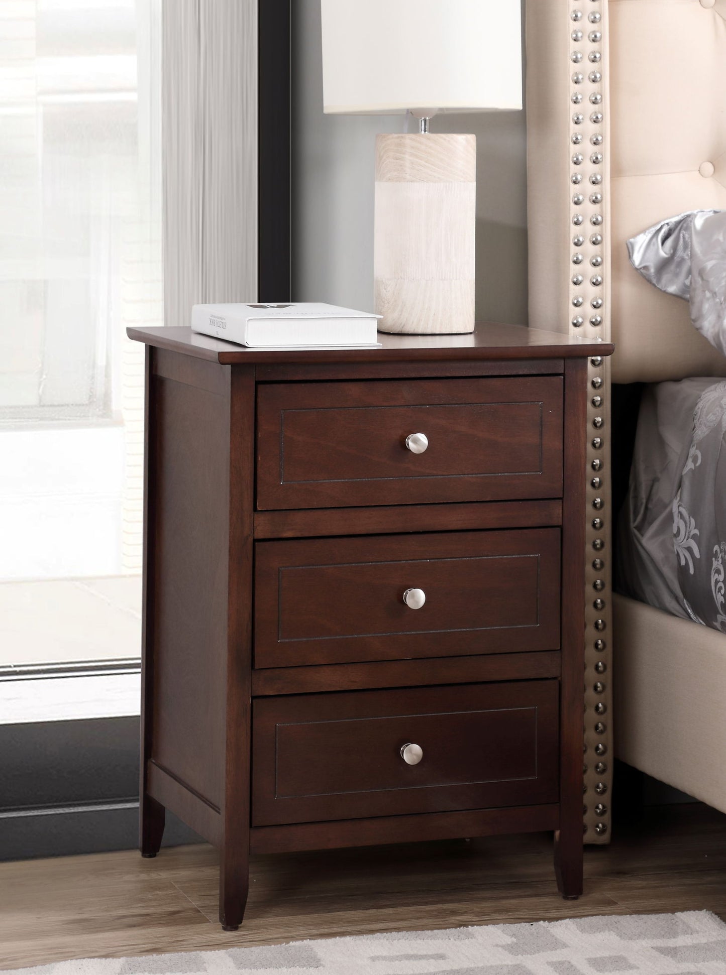 Glory Furniture - Daniel - 3 Drawer Nightstand