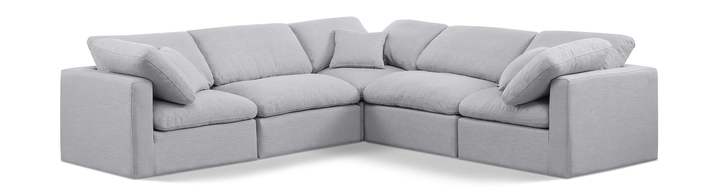 Indulge - Linen 5 Piece Modular Corner Sectional