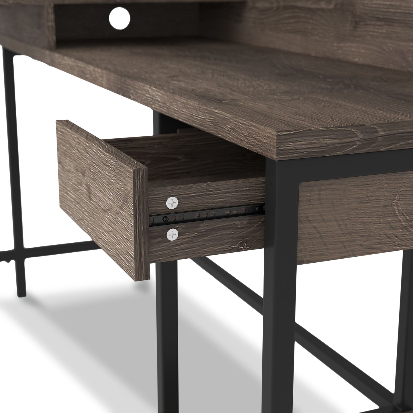 Arlenbry - Gray - L-desk With Storage